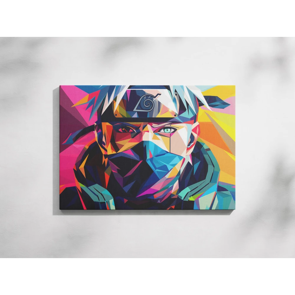 FURNISHUB Kakashi Hatake | Anime Artwork | Canvas Print for Fans and Collectors | Wall Decor for Anime Enthusiasts (20X30)