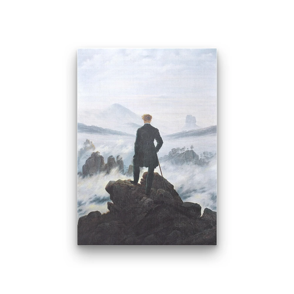 Wanderer Above the Sea of Fog Caspar David Friedrich Canvas Print | Sublime Romantic Landscape