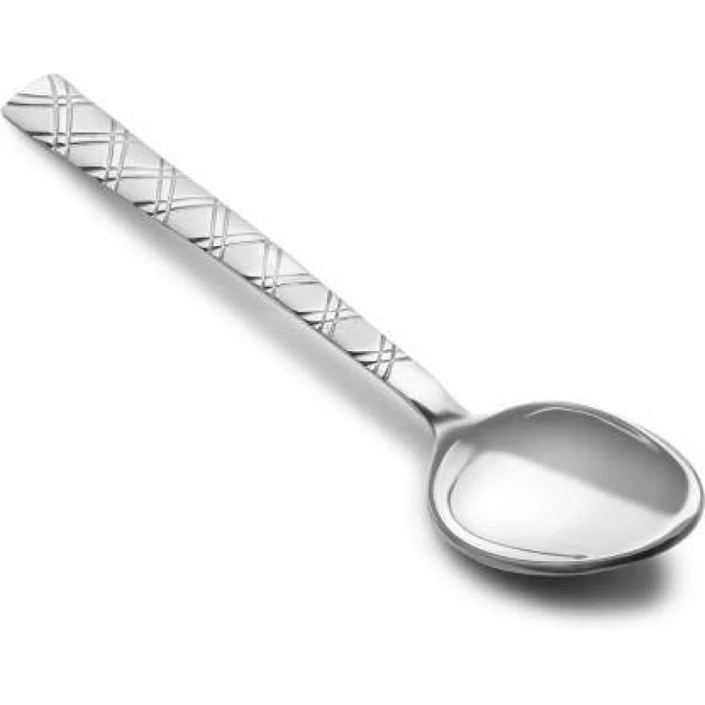 Palomino 6 Pcs Tea Spoon Set with Cross Silver Design Stainless Steel Dessert Spoon Set (Pack of 6) Set Cross Tea Spoon