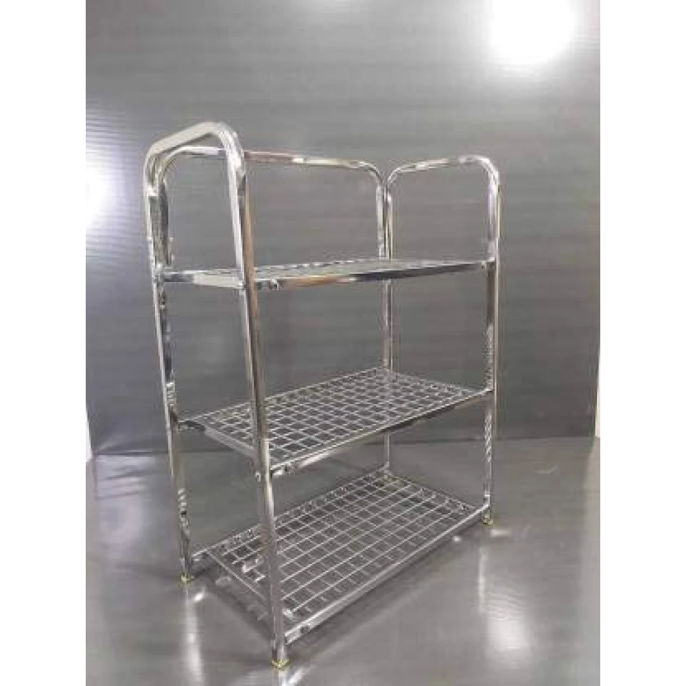 Palomino Stainless Steel 3 Layer Wall Mount Multipurpose Rack Utensils Rack Kitchen Dish Rack Modern Kitchen Storage Rack (24 x 18 inch)