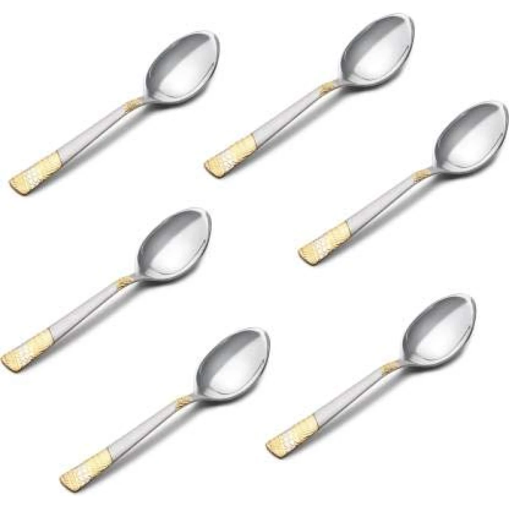 Palomino Stainless Steel Tea Spoon Set (Pack of 6) Imperial Gold Tea Spoon