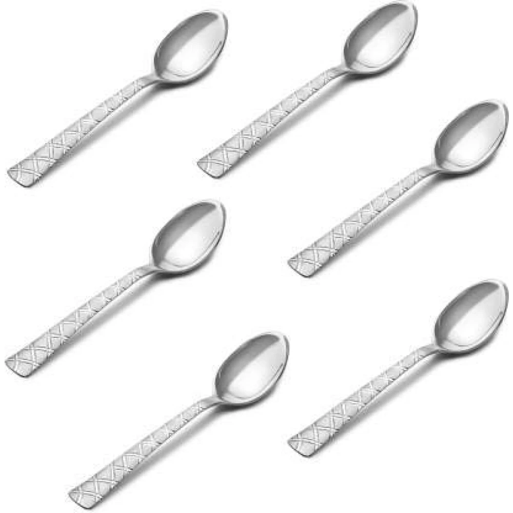 Palomino Stainless Steel Dessert Spoon Set (Pack of 6) Cross Desert Spoon