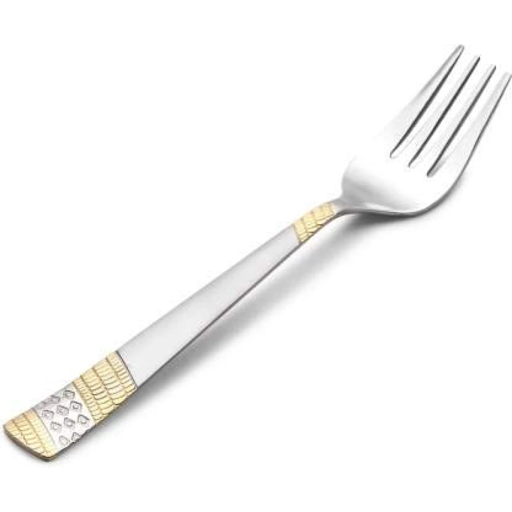 Palomino Stainless Steel Dessert Fork Set (Pack of 6) Imperial Gold Dsrt Fork