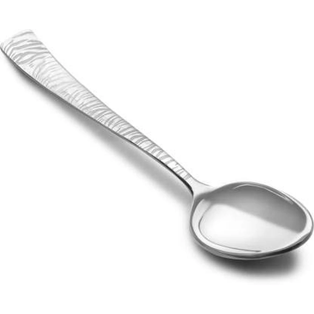 Palomino 6 Pcs Master Spoon Set with Zebra Design Stainless Steel Dessert Spoon Set (Pack of 6) Zebra Master Spoon