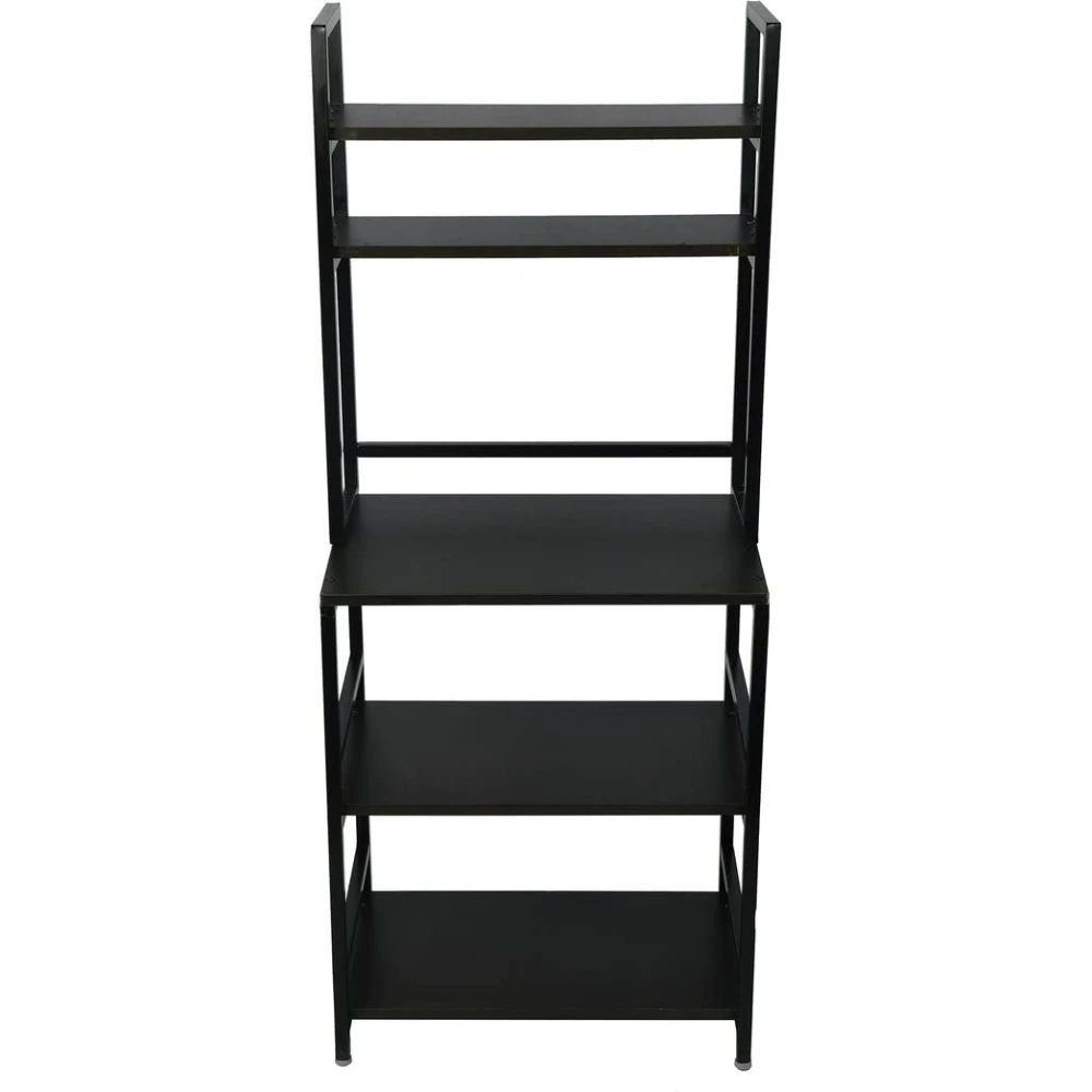 Palomino 5 Layer DLX Microwave Rack | OTG Rack | Kitchen Rack | Storage Rack for Home Containers Kitchen Rack | 5 Layer Oven Rack Stand (Iron, Black)