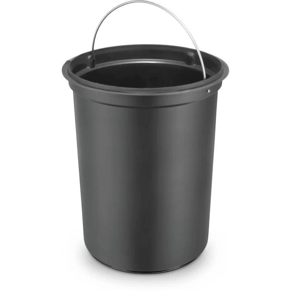 Palomino Stainless Steel Pedal Dustbin with Plastic Bucket Matt Polish Steel Dustbin (Steel) Steel Dustbin- 11L