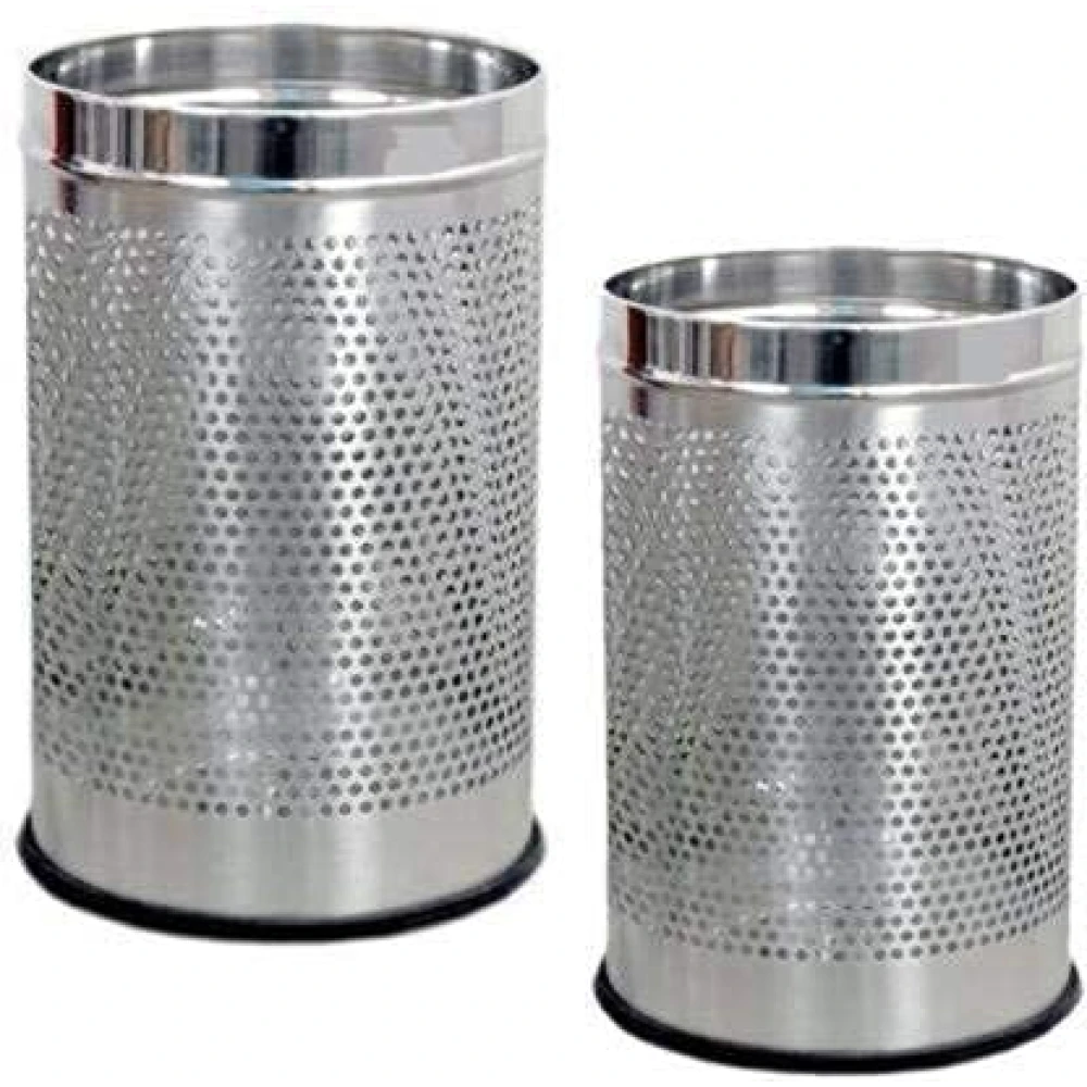 PALOMINO SS Open Dustbin for Home, Office, Kitchen, Bathroom, Set of 2, 5 liters (7" x 10") & 7 liters (8" x 12")