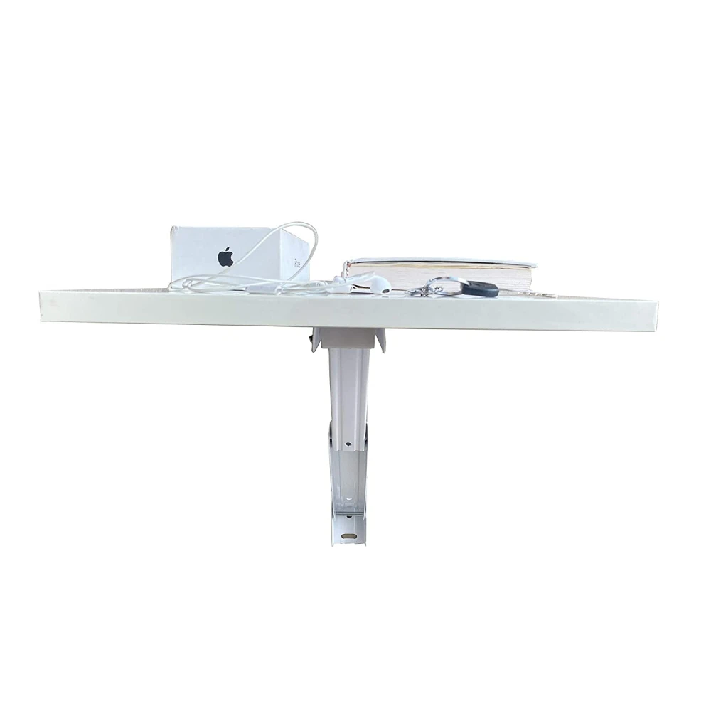 Palomino Wooden Wall Mounted Folding Coffee and Tea Table, Drop-Leaf Folding Bed Side Table and Study, Mini Laptop Table for Home Living Room Office Table Desk Computer Side Desk -White (2pc)