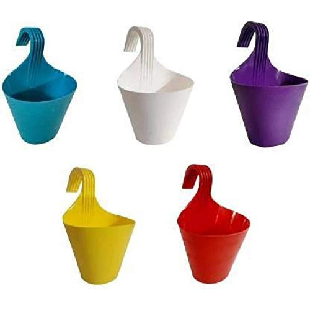 Homify Plant Container Set (Pack of 5, Plastic)