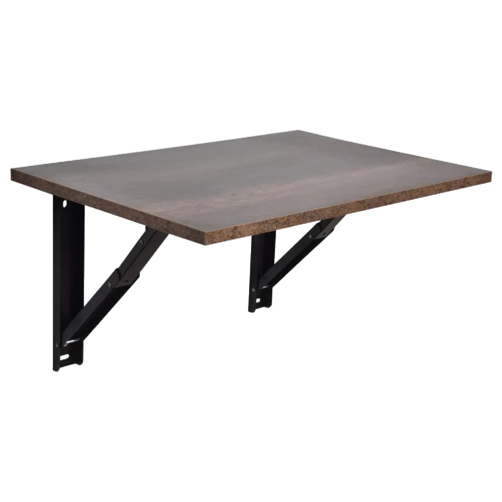 Palomino Wall Mounted Engineered Wood Foldable Study Table with Free Wallshelf-Activity, Games, Bedside Laptop Folding Table Desk (Wenge Brown - 24 inch x 16 inch)