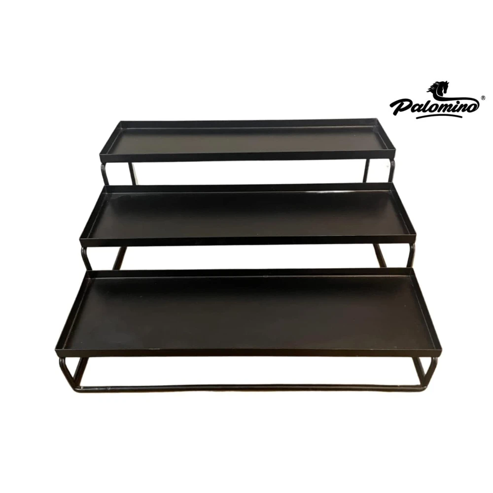 Palomino 3-Step Kitchen Countertop Spice Rack Container Utensil Holder Organizer Black