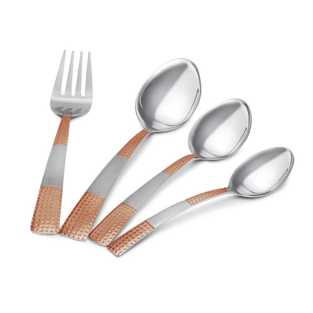 Palomino World Class 24 Pcs Cutlery Set with Stand [Content : 6 Pcs Dinner Spoon, 6 Pcs Dinner Fork, 6 Pcs Desert Spoon, 6 Pcs Tea Spoon and 1 Pcs Stand| Stainless Steel Cutlery Set (Pack of 25)