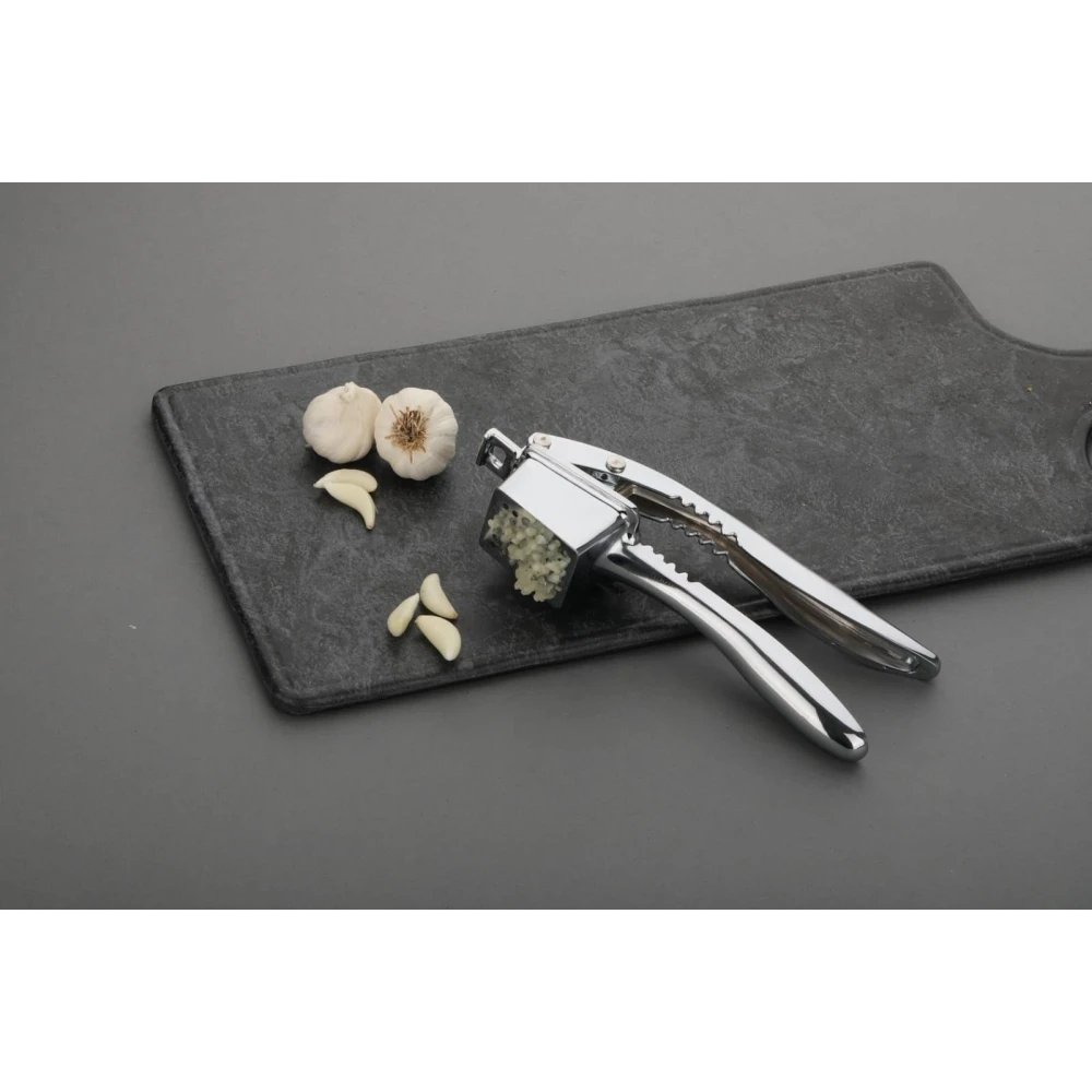 Palomino 3IN1 Garlic Crusher Presser Garlic Press Multi-Function Manual Portable Garlic Crusher Ginger Mincer Garlic Presser Curved Garlic Grinding Slicer for Kitchen, Medium