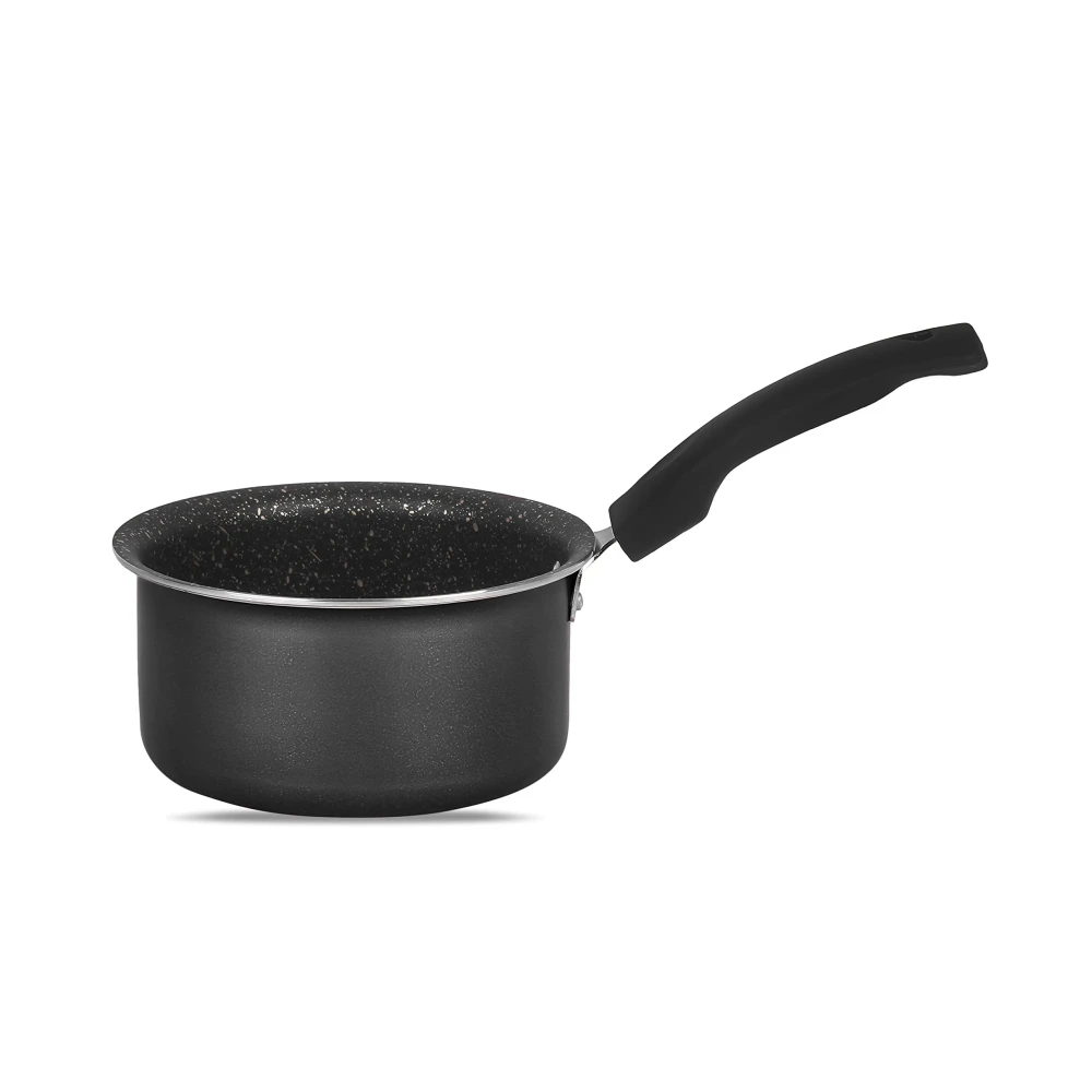 Palomino Aluminium Sauce Pan | Heavy Duty Non-Stick Sauce Pan | Cookware with Bakelite Handle (16 CM(IB))