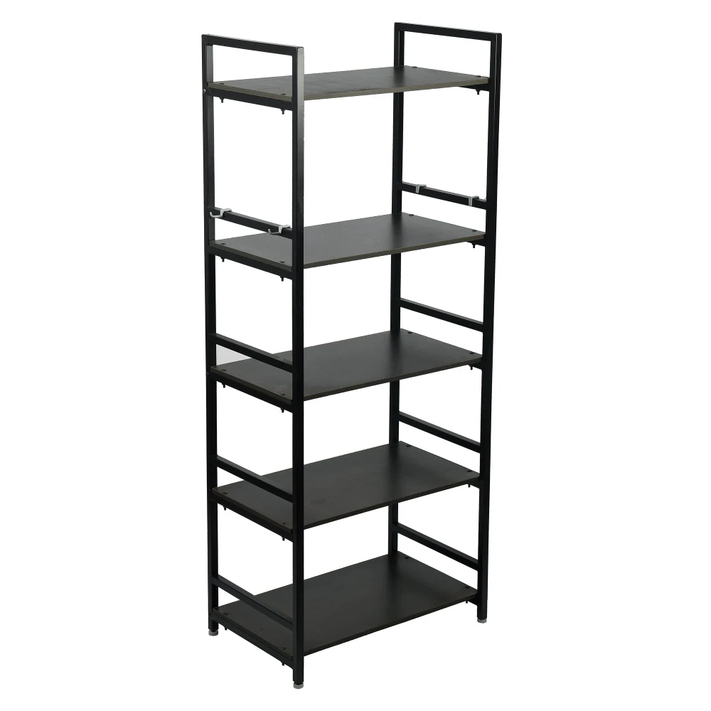 PALOMINO 5 Layer Microwave Rack/Kitchen Rack/Storage Shelf for Home, Office, Printer Desk Containers Kitchen Rack (Brown)(Iron)