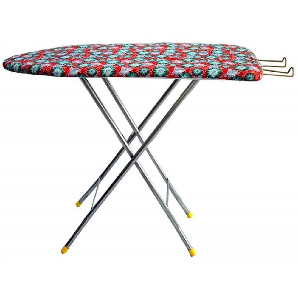 Homify Extra-Large Premium Ironing Board with Retractable Iron Rest and Heavy-Duty Stable Frame - Adjustable Height, Anti-Skid Feet & Foldable for Storage (Multi-Color)