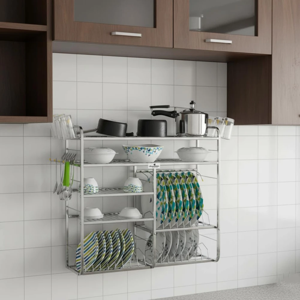 Palomino Stainless Steel 5 Layer Kitchen Rack (30 inches)