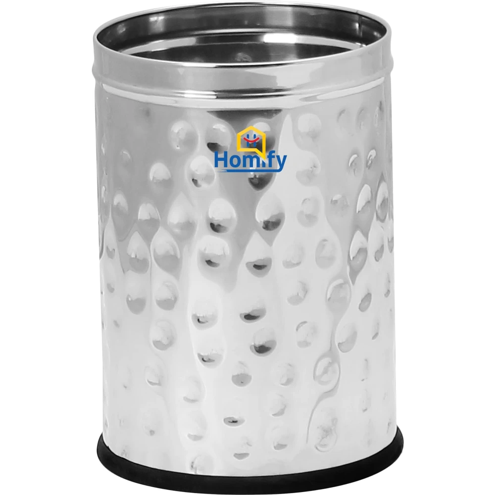 Homify Stainless Steel Dustbin for Home Kitchen S S Dustbin (Steel, 7LTR)