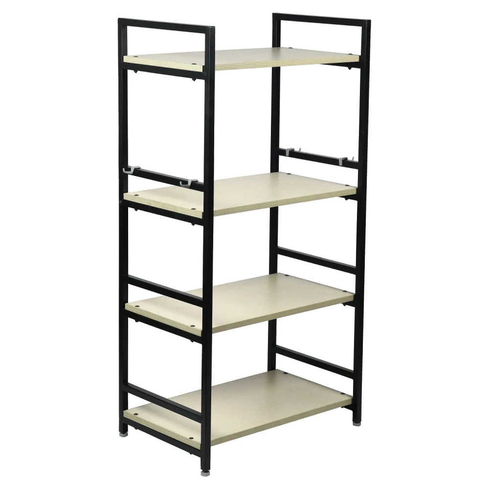 Palomino 4 Layer Microwave Rack/Kitchen Rack/Storage Shelf for Home, Office, Printer Desk Containers Kitchen Rack (White, Iron, Tiered Shelf)