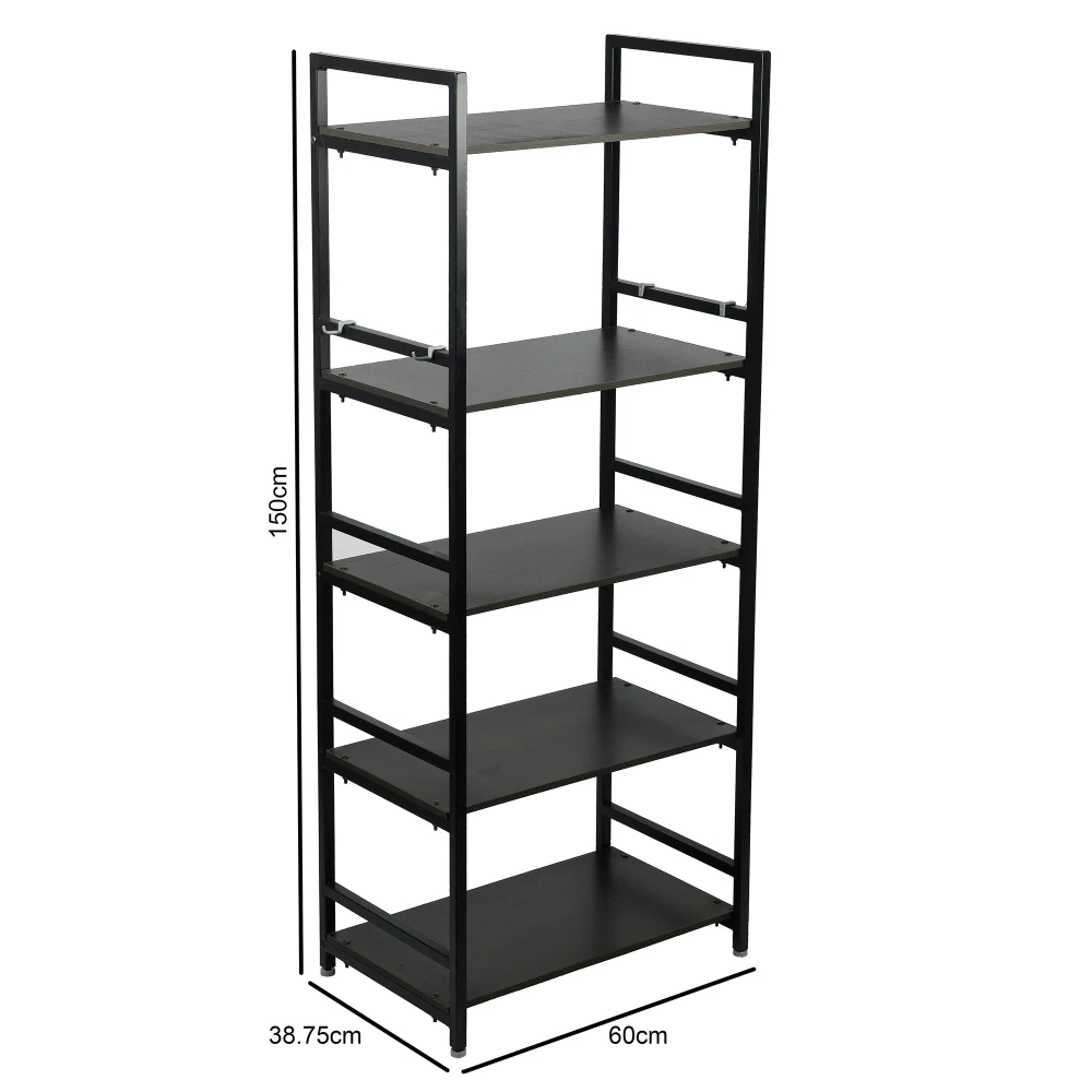 PALOMINO 5 Layer Microwave Rack/Kitchen Rack/Storage Shelf for Home, Office, Printer Desk Containers Kitchen Rack (Brown)(Iron)