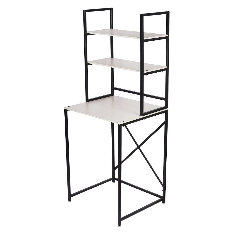 Palomino Washing Machine 3 Shelf Rack Stand for Storage Organizer in Bathroom and Washing Area/Multipurpose Space Saving Standing Shelf for Bathroom Toilet_(Brown-White)
