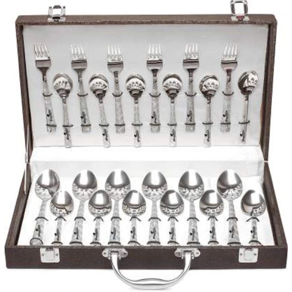 Palomino 24 pcs Stainless Steel Cutlery Set with Gift Box (Content: 6pcs Desert Spoon, 6pcs Desert Fork, 6pcs Tea Spoon & 6pcs Master Spoon)