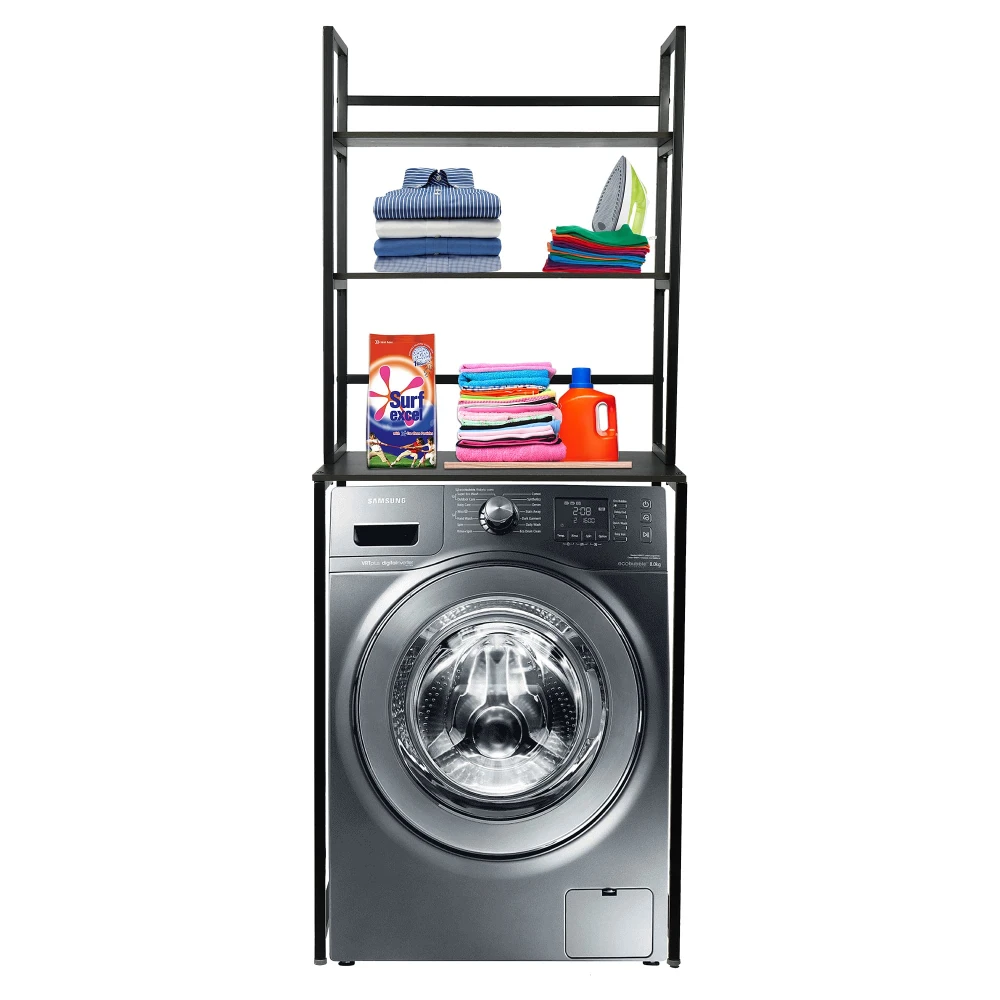 Palomino Washing Machine 3 Shelf Rack Stand for Storage/Organizer in Bathroom and Washing Area/Multipurpose Space Saving Standing Shelf for Bathroom Toilet