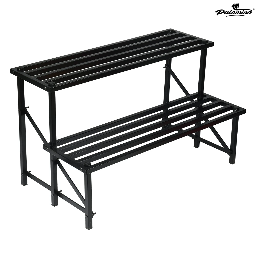 Palomino Indoor/Outdoor Flower Pot Stand Plant Stand Gamla Stand Pot Stand for Home 900MM Plant Container Set 2 Step (Metal)