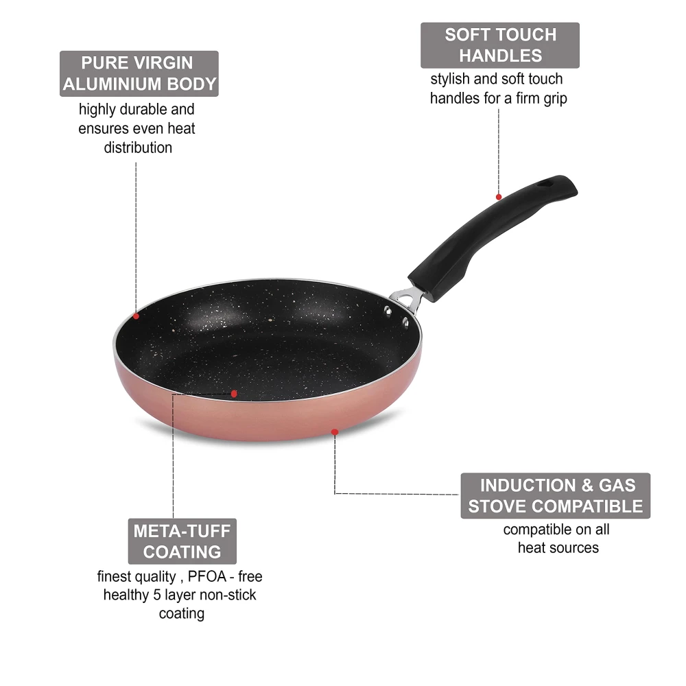 Palomino Non-Stick Aluminium Cookware Sets (Non-Induction Base)