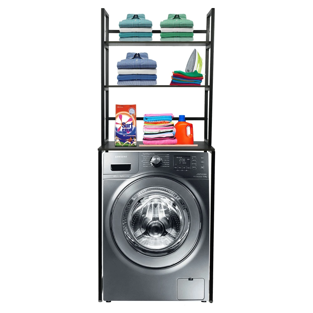 Palomino Washing Machine 3 Shelf Rack Stand for Storage/Organizer in Bathroom and Washing Area/Multipurpose Space Saving Standing Shelf for Bathroom Toilet