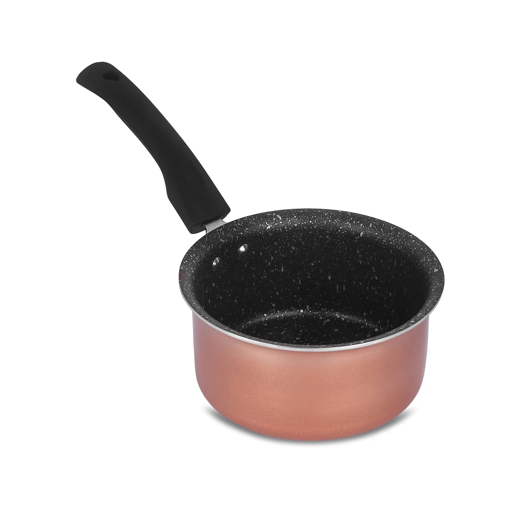 Palomino Aluminium Sauce Pan | Heavy Duty Non-Stick Sauce Pan | Cookware with Bakelite Handle (16 CM(IB))