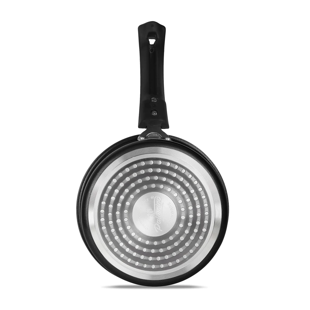 Palomino Aluminium Sauce Pan | Heavy Duty Non-Stick Sauce Pan | Cookware with Bakelite Handle (16 CM(IB))