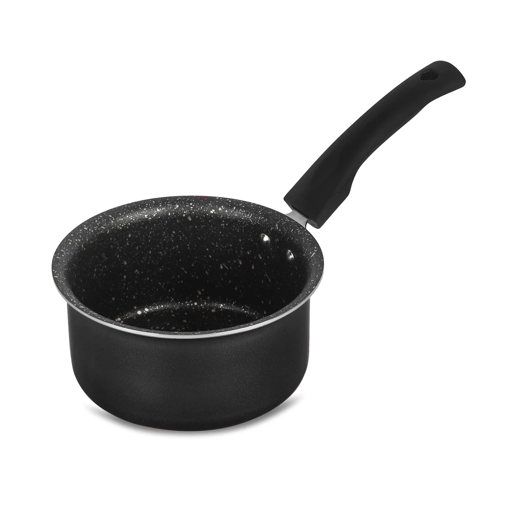 Palomino Aluminium Sauce Pan | Heavy Duty Non-Stick Sauce Pan | Cookware with Bakelite Handle (16 CM(IB))