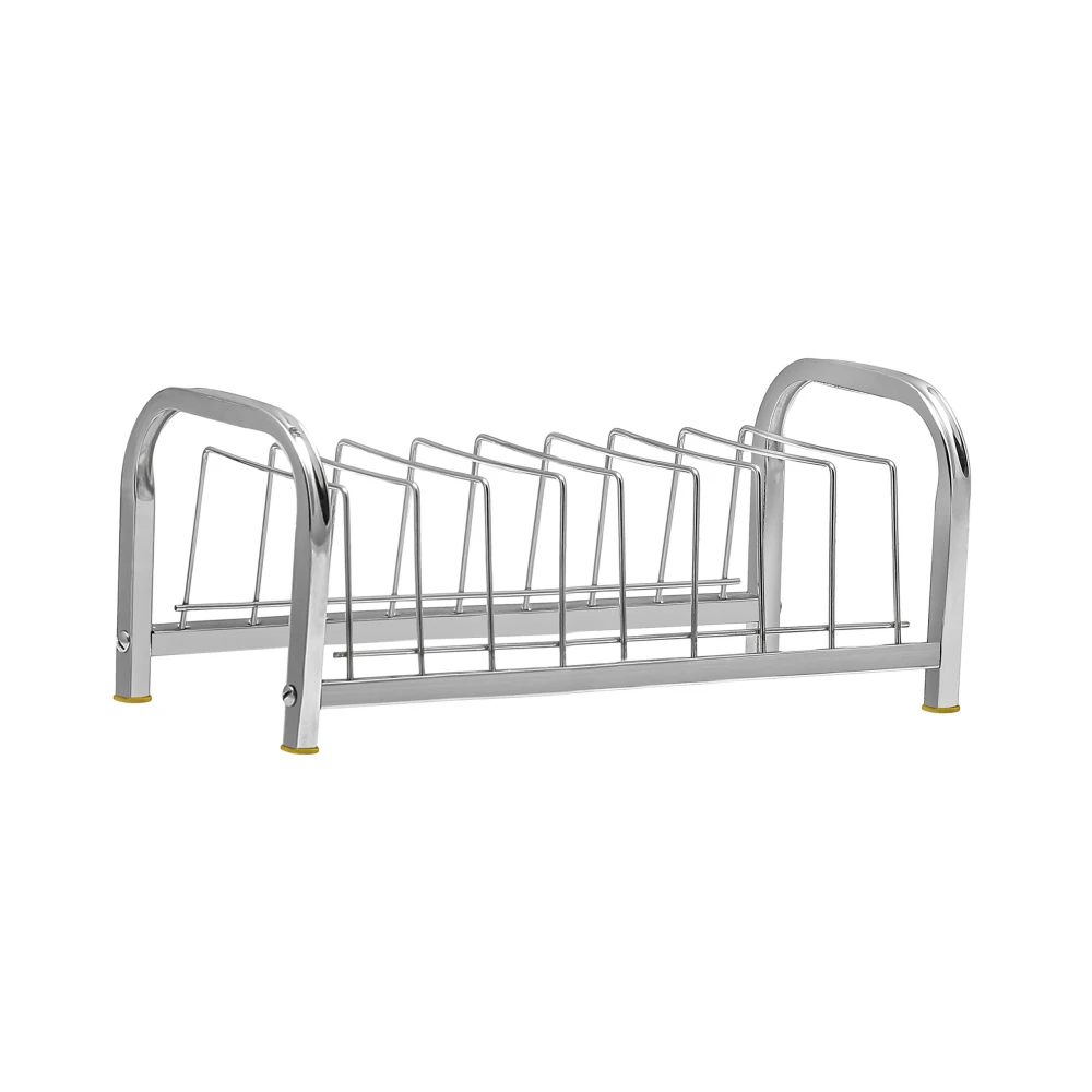 Palomino Stainless Steel Plate Rack/Dish Rack/Plate Stand/Dish Stand/Utensil Rack/Chrome Plated (8 Plate) Plate Kitchen Rack Plate Kitchen Rack (Steel)
