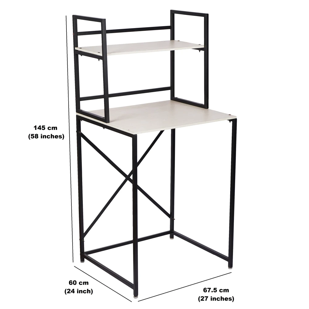 Palomino Washing Machine 2 Shelf Rack Stand for Storage Organizer in Bathroom and Washing Area/Multipurpose Space Saving Standing Shelf for Bathroom Toilet_(Brown-White)