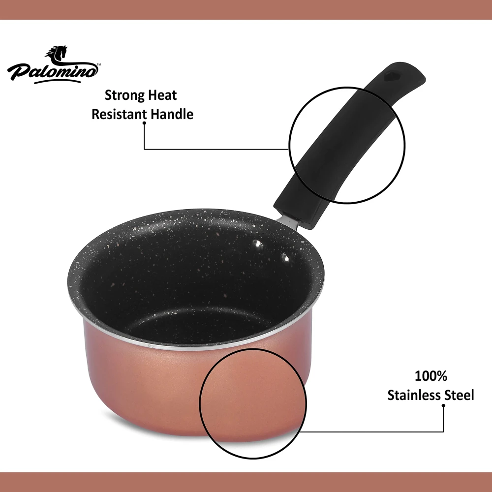 Palomino Non-Stick Aluminium Cookware Set (Non-Induction Base)