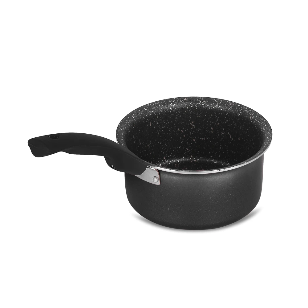 Palomino Aluminium Sauce Pan | Heavy Duty Non-Stick Sauce Pan | Cookware with Bakelite Handle (16 CM(IB))