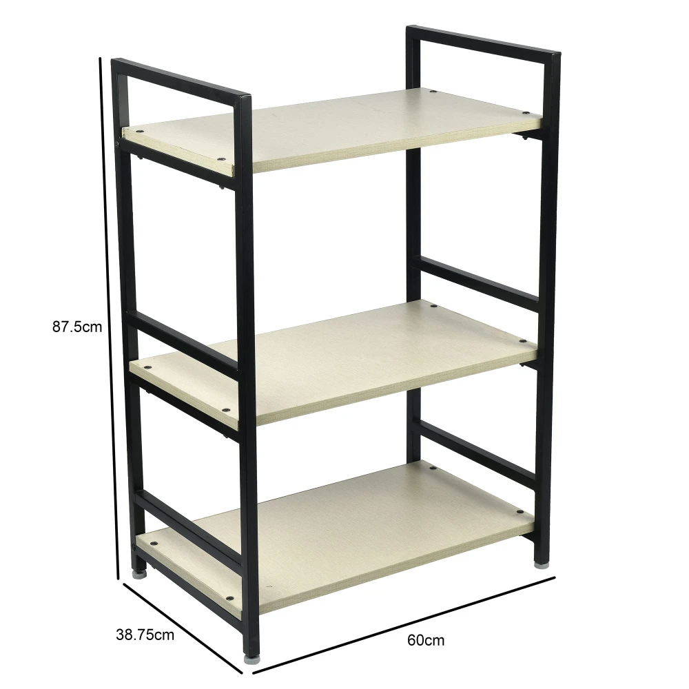 Palomino 3 Layer Microwave Rack Kitchen Rack Storage Shelf for Home, Office, Printer Desk Containers Kitchen Rack (White)
