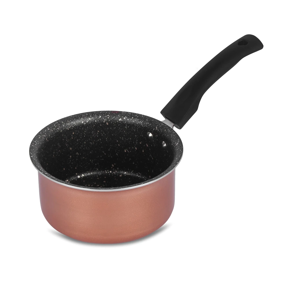 Palomino Aluminium Sauce Pan | Heavy Duty Non-Stick Sauce Pan | Cookware with Bakelite Handle (16 CM(IB))