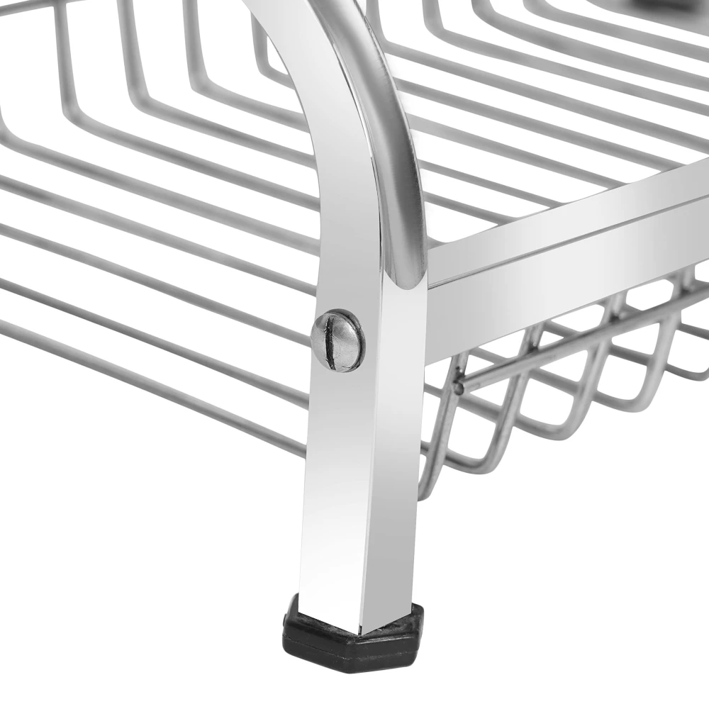 Palomino Stainless Steel Dish/Plate Rack/Stand | Utensil Rack | Modern Kitchen Rack | Container/Jar Stand | Dish Organizer | Rack with Plate & Cutlery Rack (24X18 Inch 3 Layer Kitchen rack)