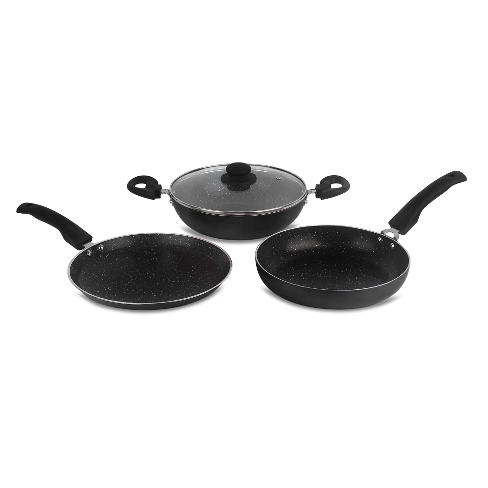 Palomino Non-Stick Aluminium Cookware Set (Non-Induction Base)/Aluminium Pan cookware Set