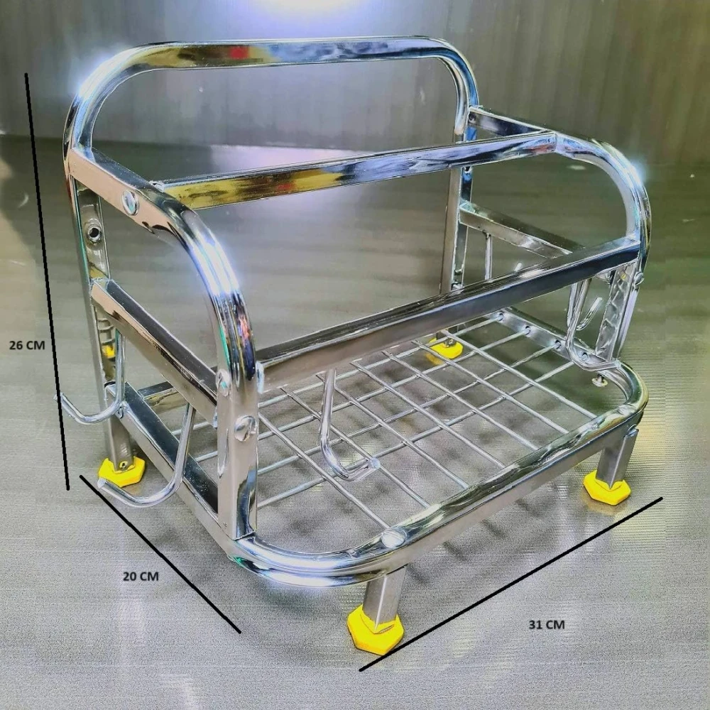 Homify Chakla Belan Tawa Chimta Lighter Stand 5 in1 Holder Stainless Steel Chakla/Belan Kitchen Rack for Home Chakla/Belan Kitchen Rack (Steel)