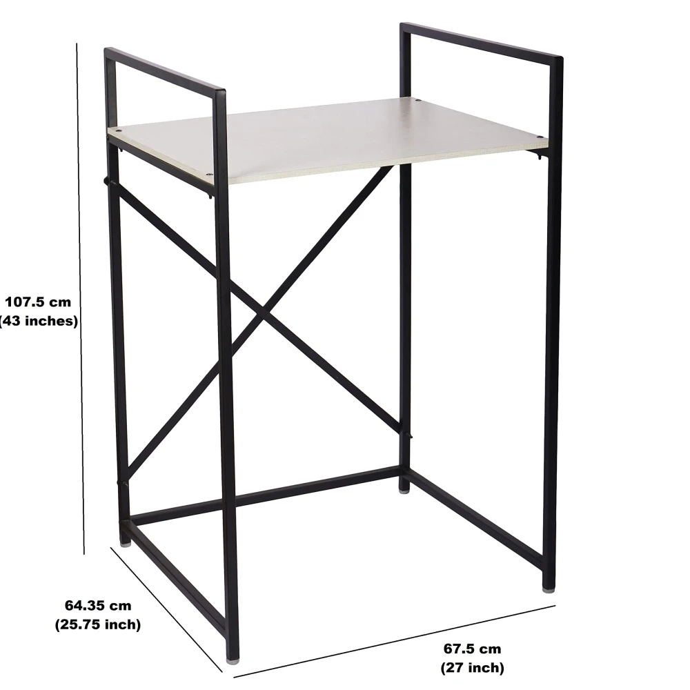 Palomino Washing Machine 1 Shelf Rack Stand for Storage Organizer in Bathroom and Washing Area/Multipurpose Space Saving Standing Shelf for Bathroom Toilet_(Brown-White)