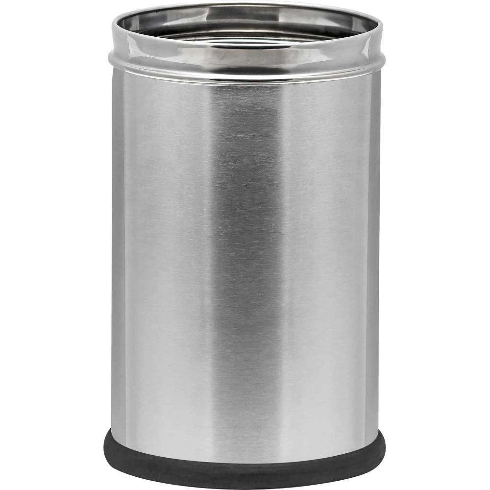 Homify Stainless Steel Pedal Dustbin with Plastic Bucket Waste bin Trash Bin Garbage bin for Home Office (11 Liter - 10 Dia X 15 Height inch)