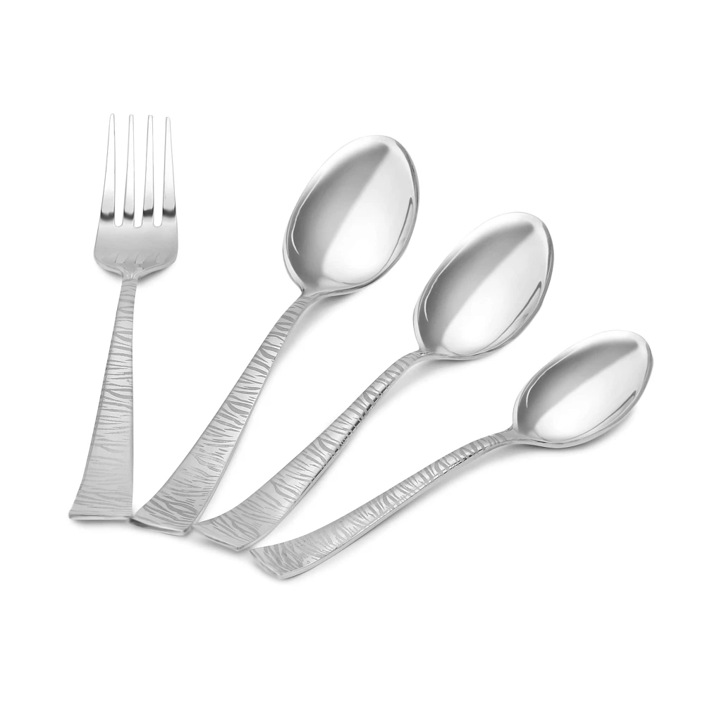 Palomino Stainless Steel Spoon Stand Stainless Steel Cutlery Set (Pack of 25)