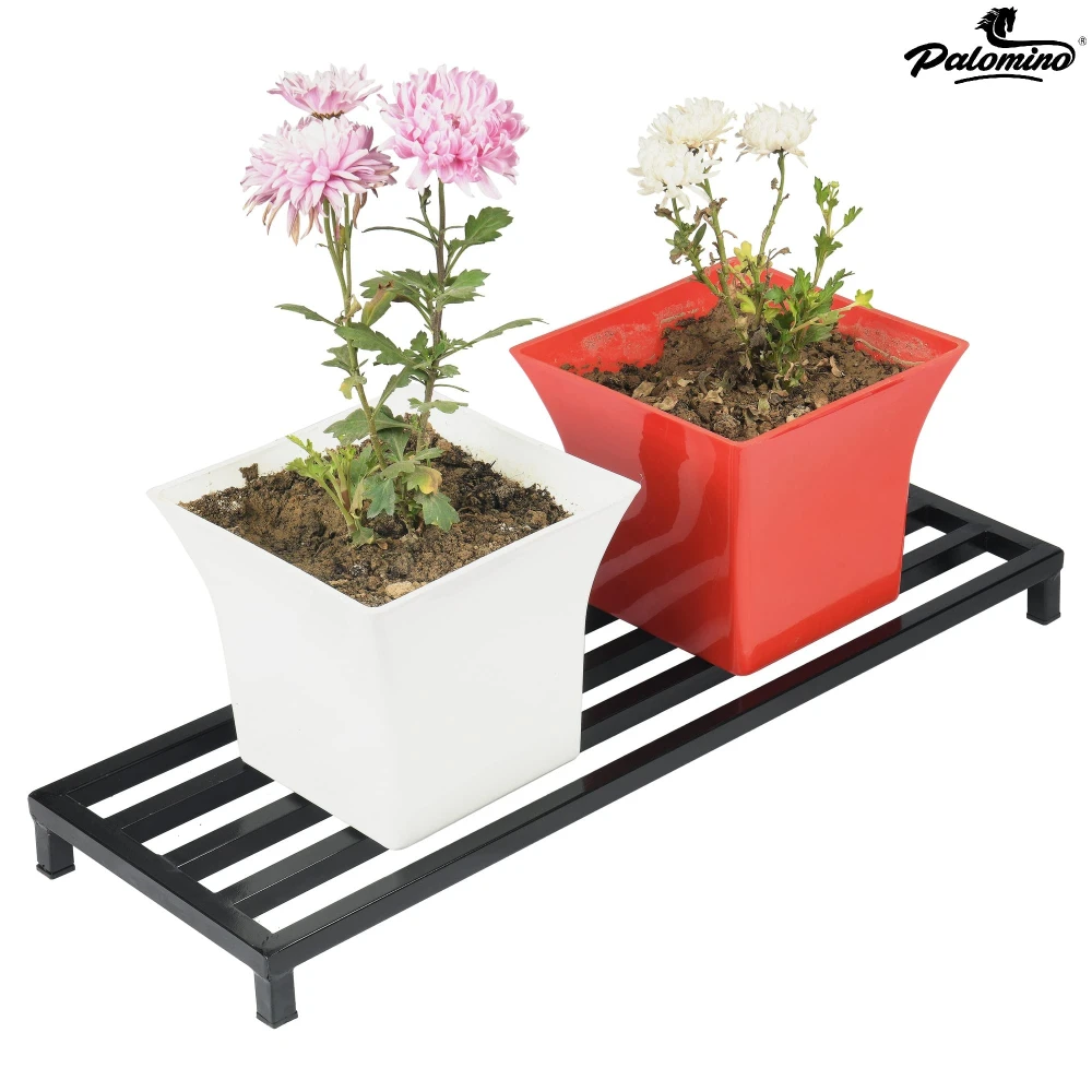 Palomino Indoor/Outdoor Flower Pot Stand Plant Stand Gamla Stand Pot Stand for Home 800MM Plant Container Set (Metal color)