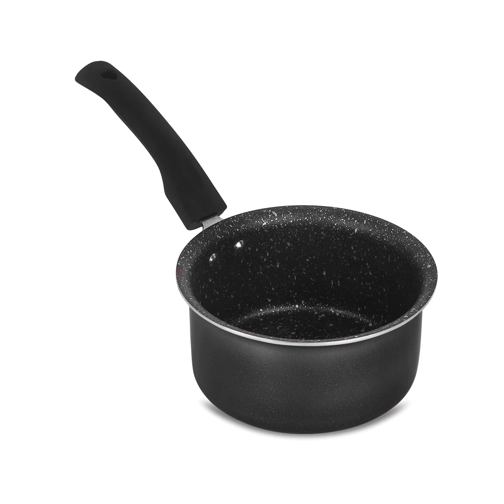 Palomino Aluminium Sauce Pan | Heavy Duty Non-Stick Sauce Pan | Cookware with Bakelite Handle (16 CM(IB))
