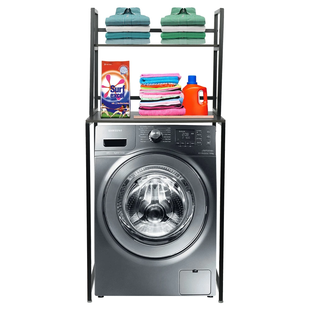Palomino Washing Machine 2 Shelf Rack Stand for Storage/Organizer in Bathroom and Washing Area/Multipurpose Space Saving Standing Shelf for Bathroom Toilet