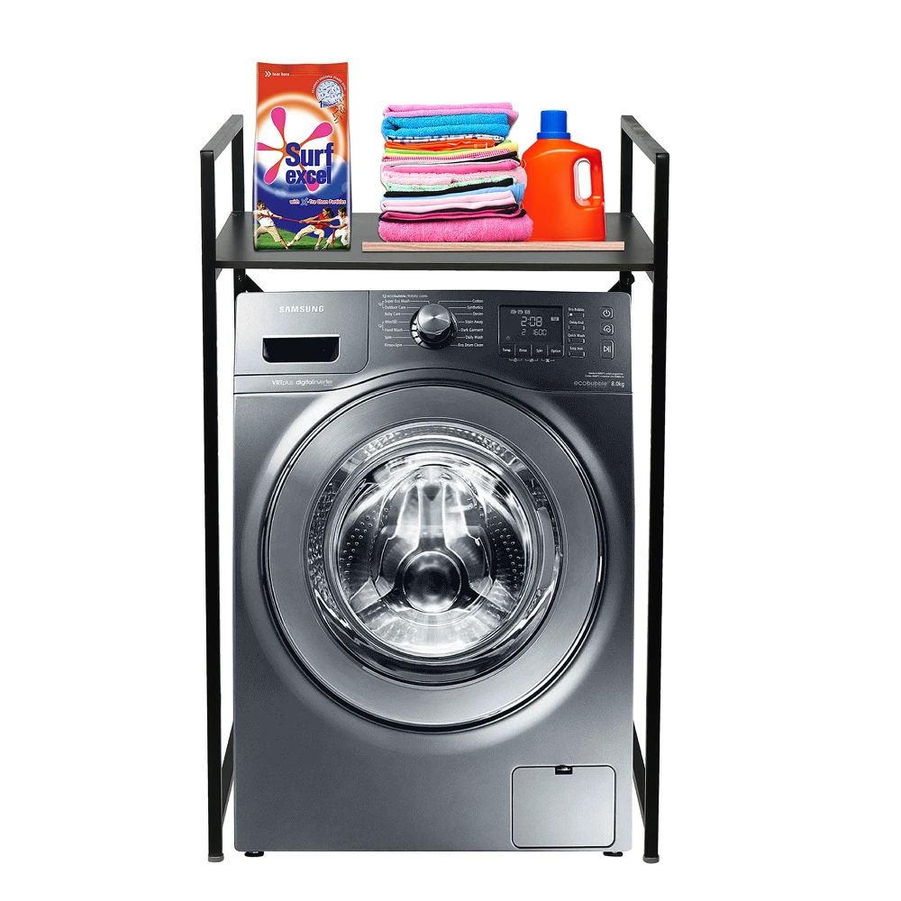 Homify Washing Machine 1 Shelf Rack Stand for Storage/Organizer in Bathroom and Washing Area/Multipurpose Space Saving Standing Shelf for Bathroom Toilet