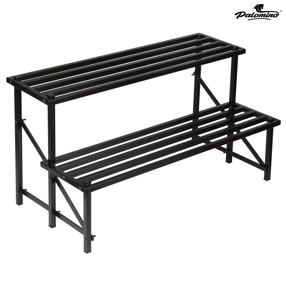 Palomino Indoor/Outdoor Flower Pot Stand Plant Stand Gamla Stand Pot Stand for Home 1000MM Plant Container Set 2 Step (Metal)